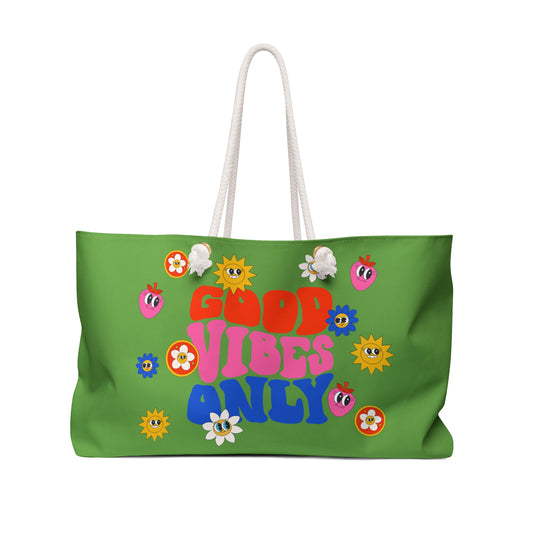 Good Vibes Only – Fun & Functional Weekend Tote