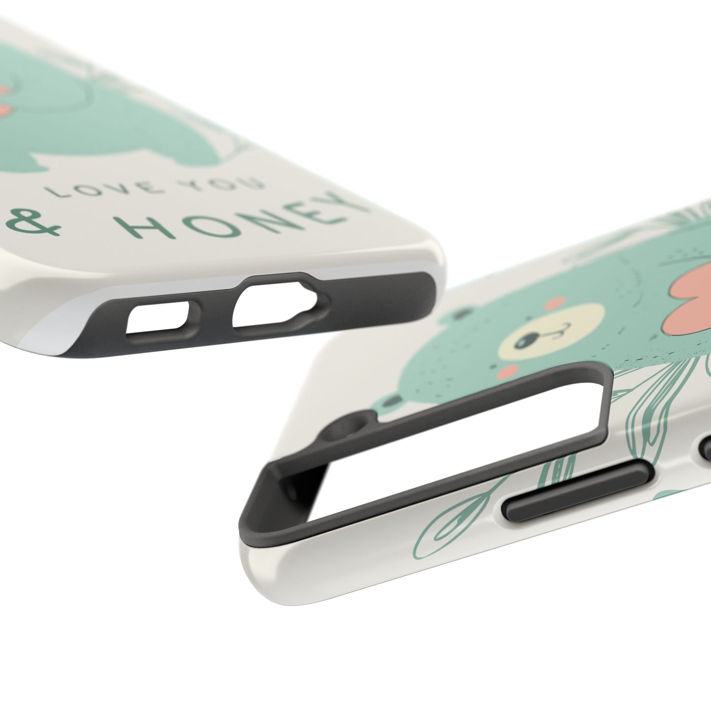 Tough Phone Cases Featuring "I Love You & Honey" – Stylish & Durable Designs