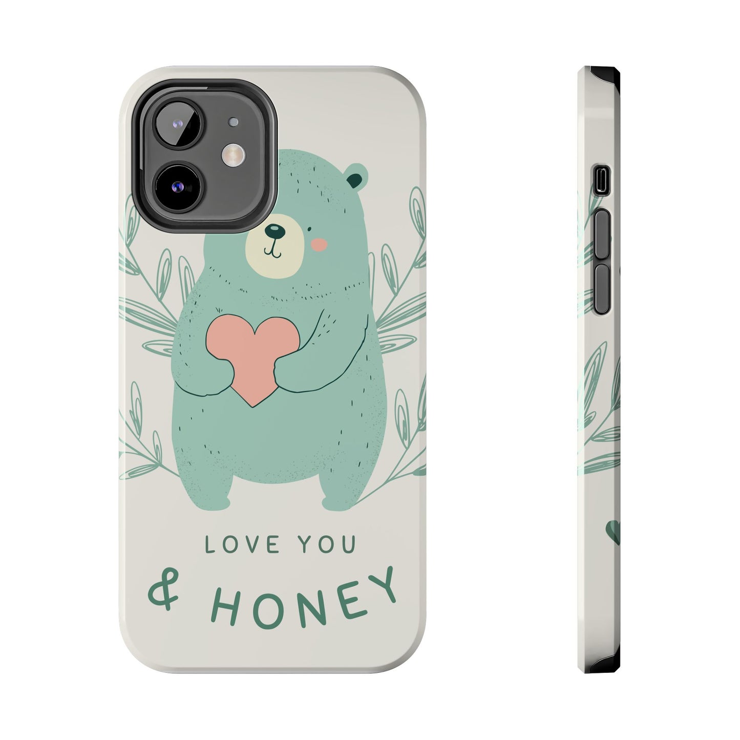 Tough Phone Cases Featuring "I Love You & Honey" – Stylish & Durable Designs