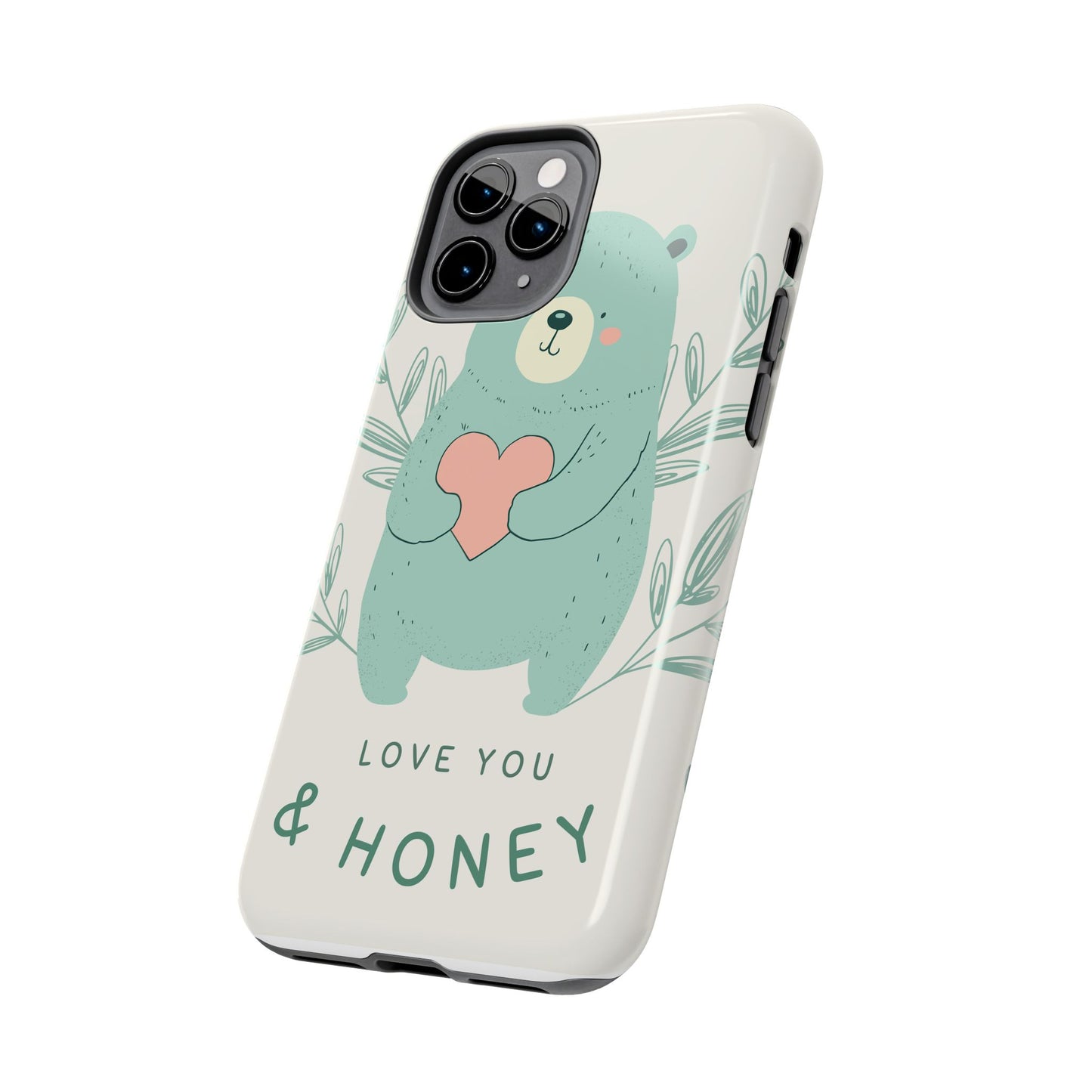 Tough Phone Cases Featuring "I Love You & Honey" – Stylish & Durable Designs