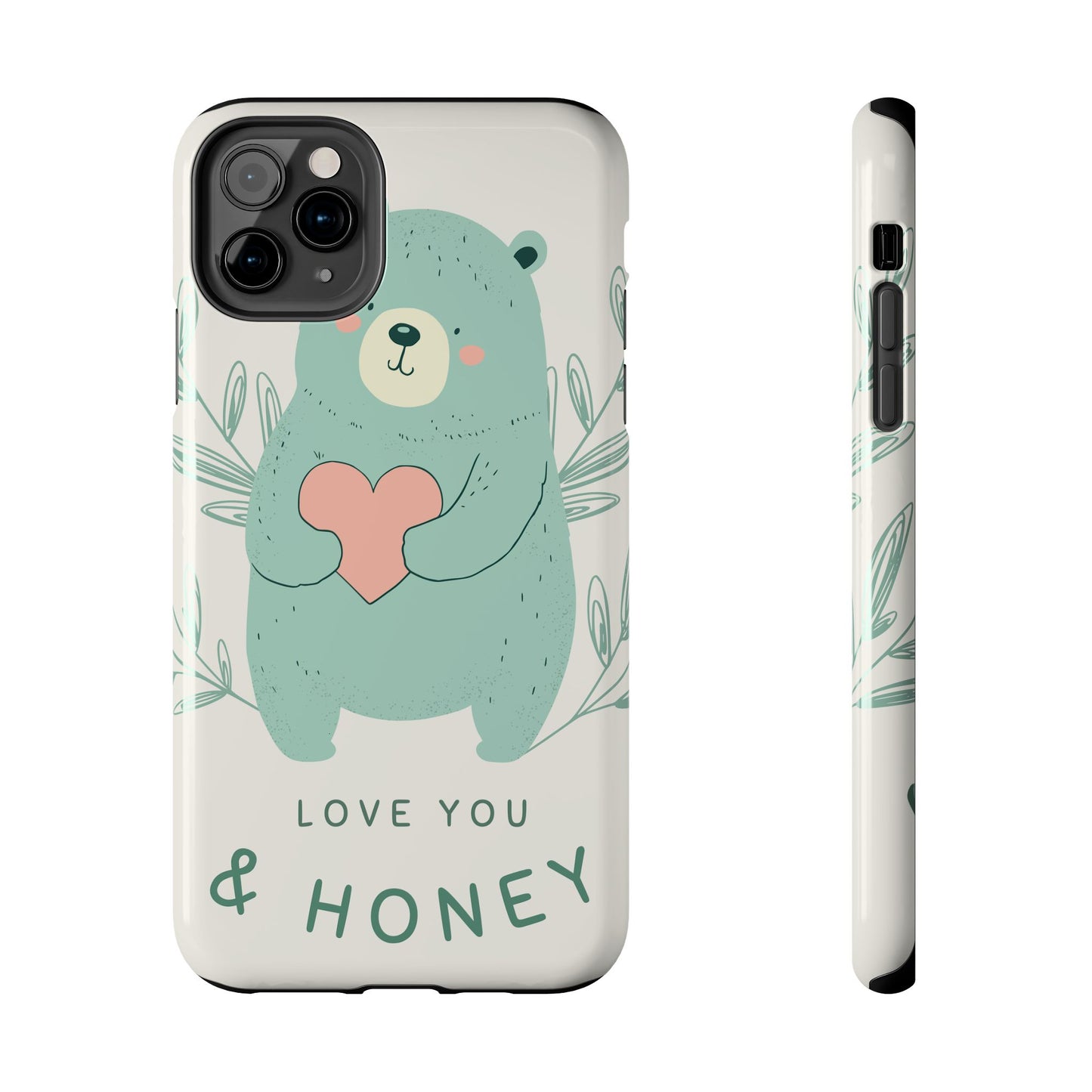 Tough Phone Cases Featuring "I Love You & Honey" – Stylish & Durable Designs