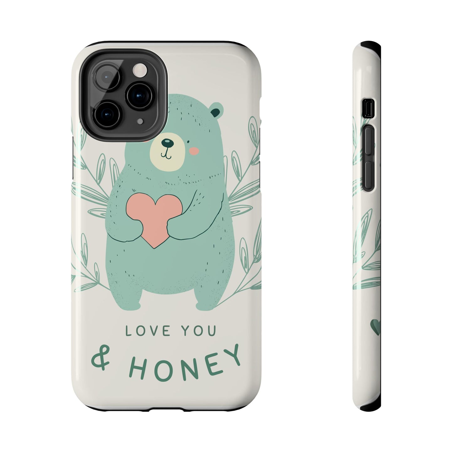 Tough Phone Cases Featuring "I Love You & Honey" – Stylish & Durable Designs