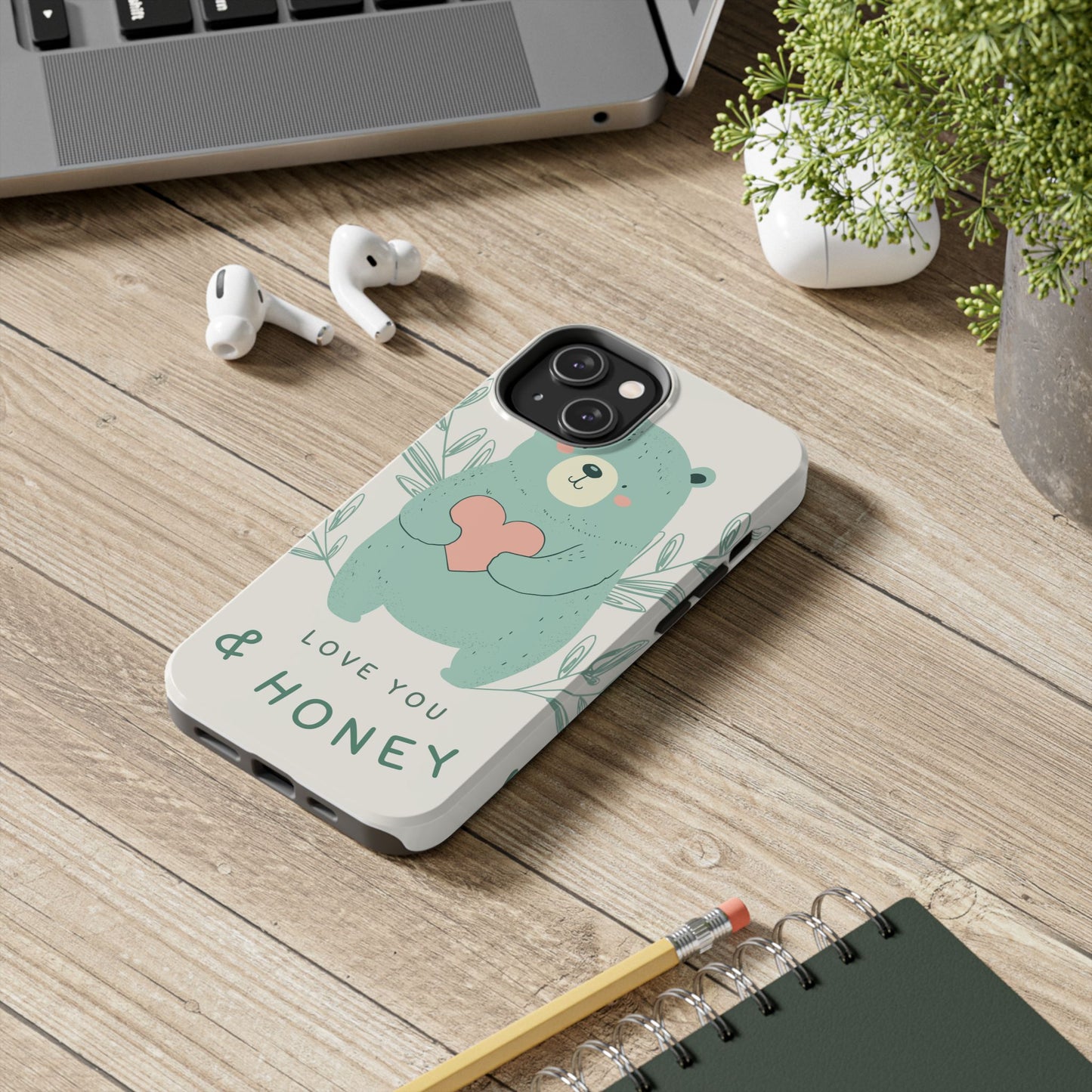 Tough Phone Cases Featuring "I Love You & Honey" – Stylish & Durable Designs