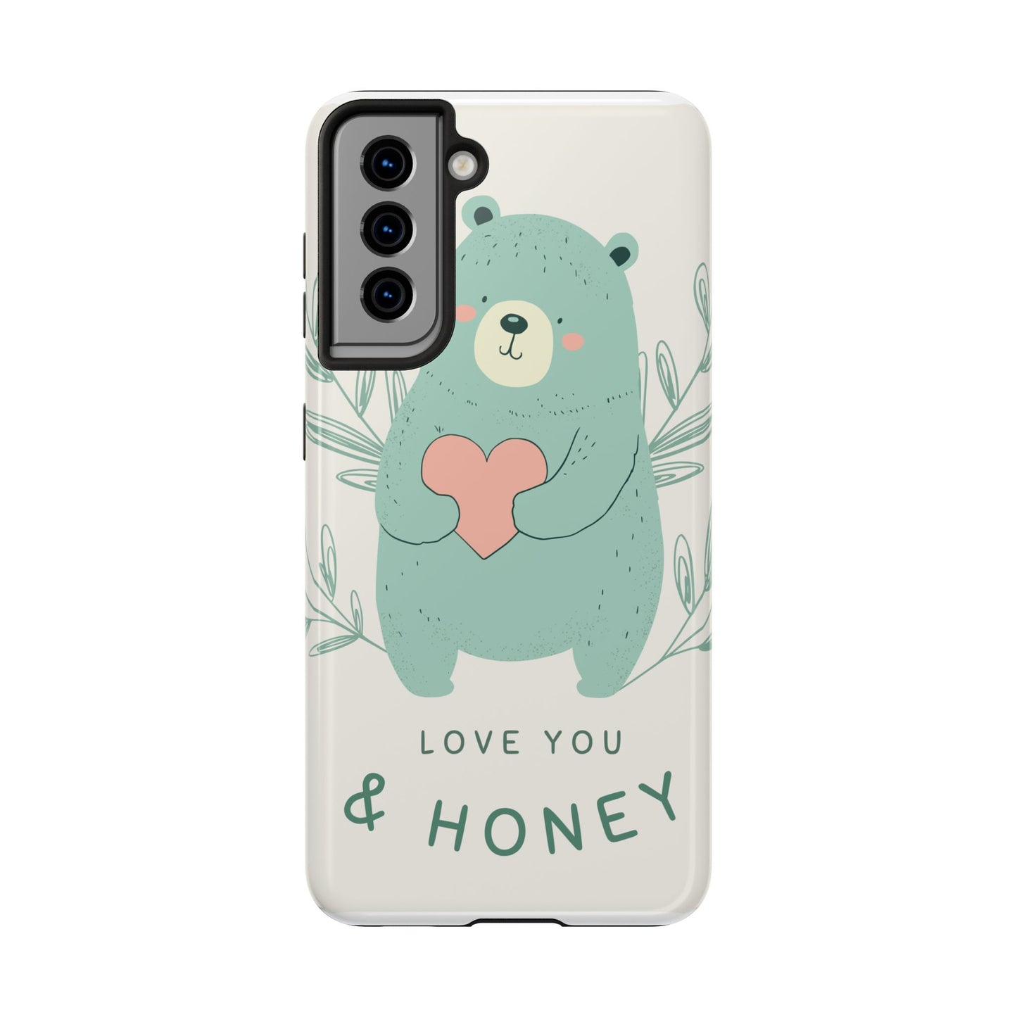 Tough Phone Cases Featuring "I Love You & Honey" – Stylish & Durable Designs