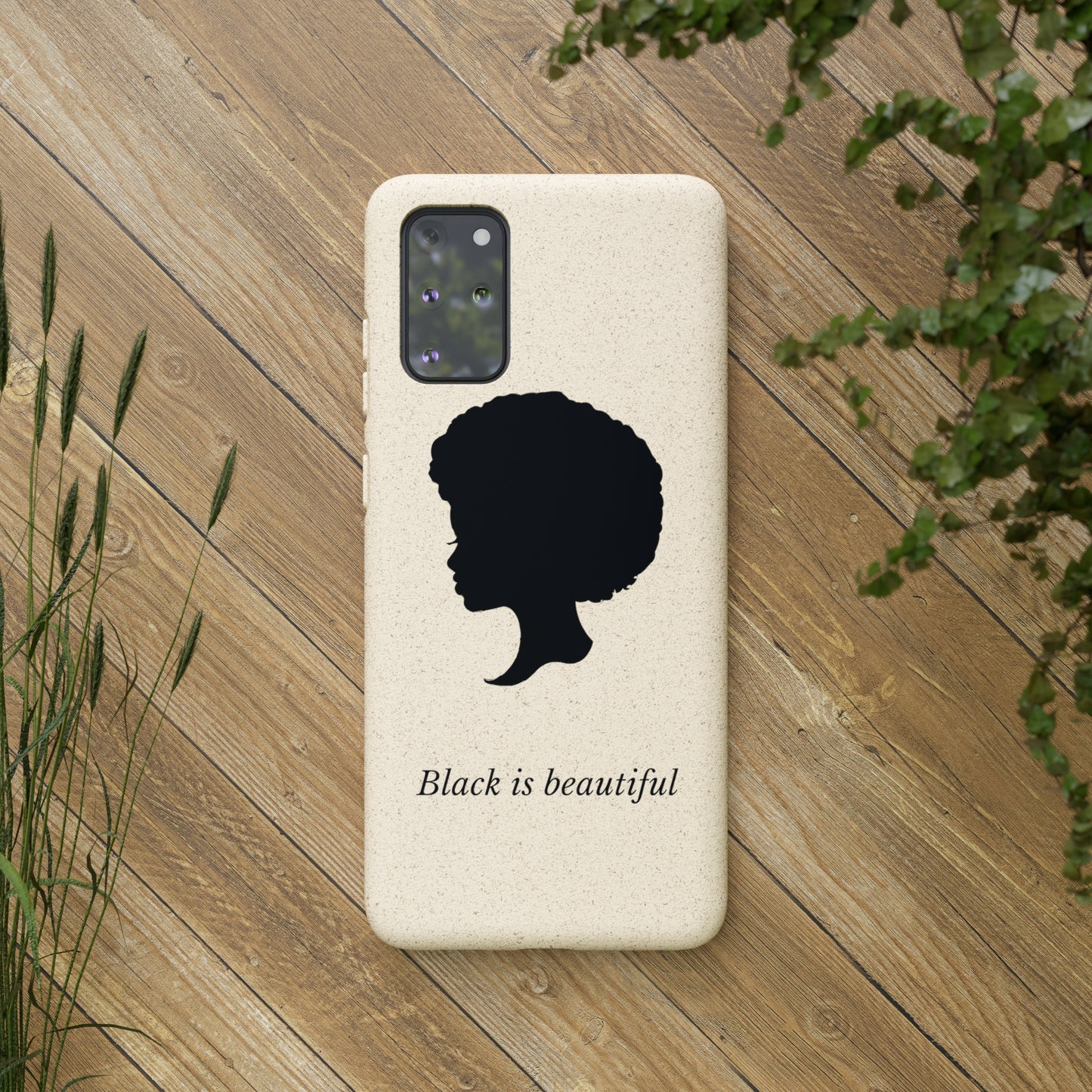 Eco-Friendly Biodegradable Phone Cases - 'Black is Beautiful' | Sustainable & Stylish