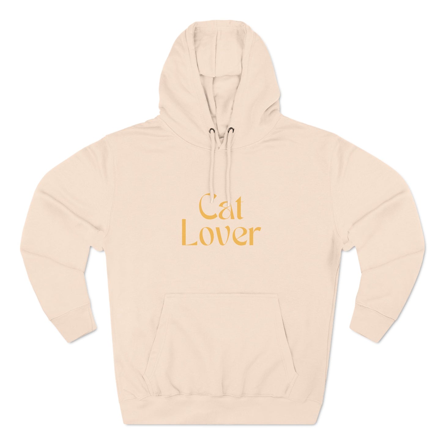 Cozy Three-Panel Fleece Hoodie – Perfect for Cat Lovers