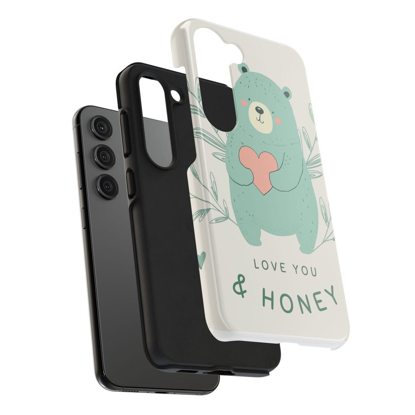 Tough Phone Cases Featuring "I Love You & Honey" – Stylish & Durable Designs