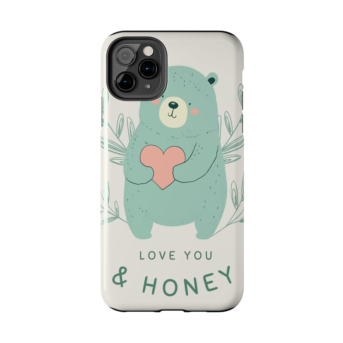 Tough Phone Cases Featuring "I Love You & Honey" – Stylish & Durable Designs