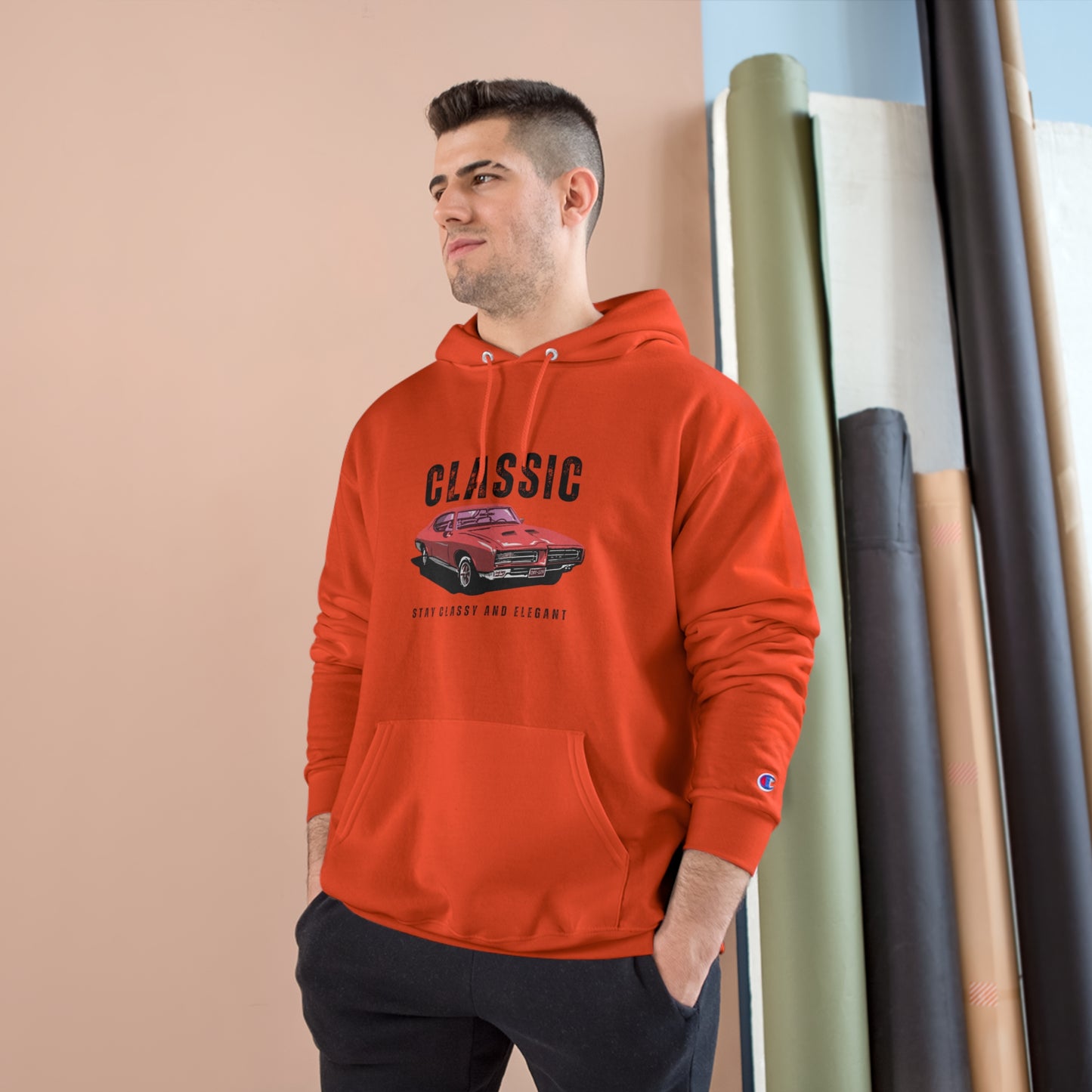 Champion Fleece Hoodie – Perfect for Classic Car Fans