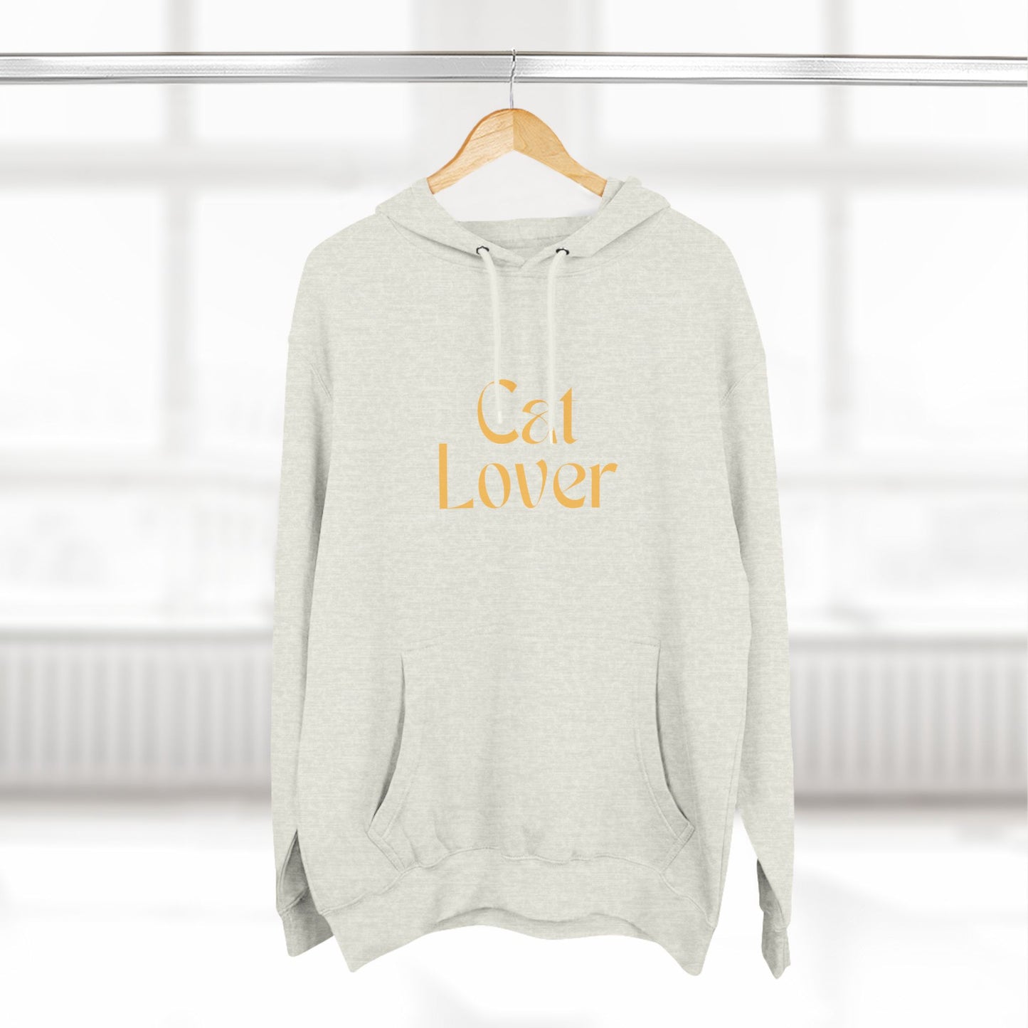 Cozy Three-Panel Fleece Hoodie – Perfect for Cat Lovers