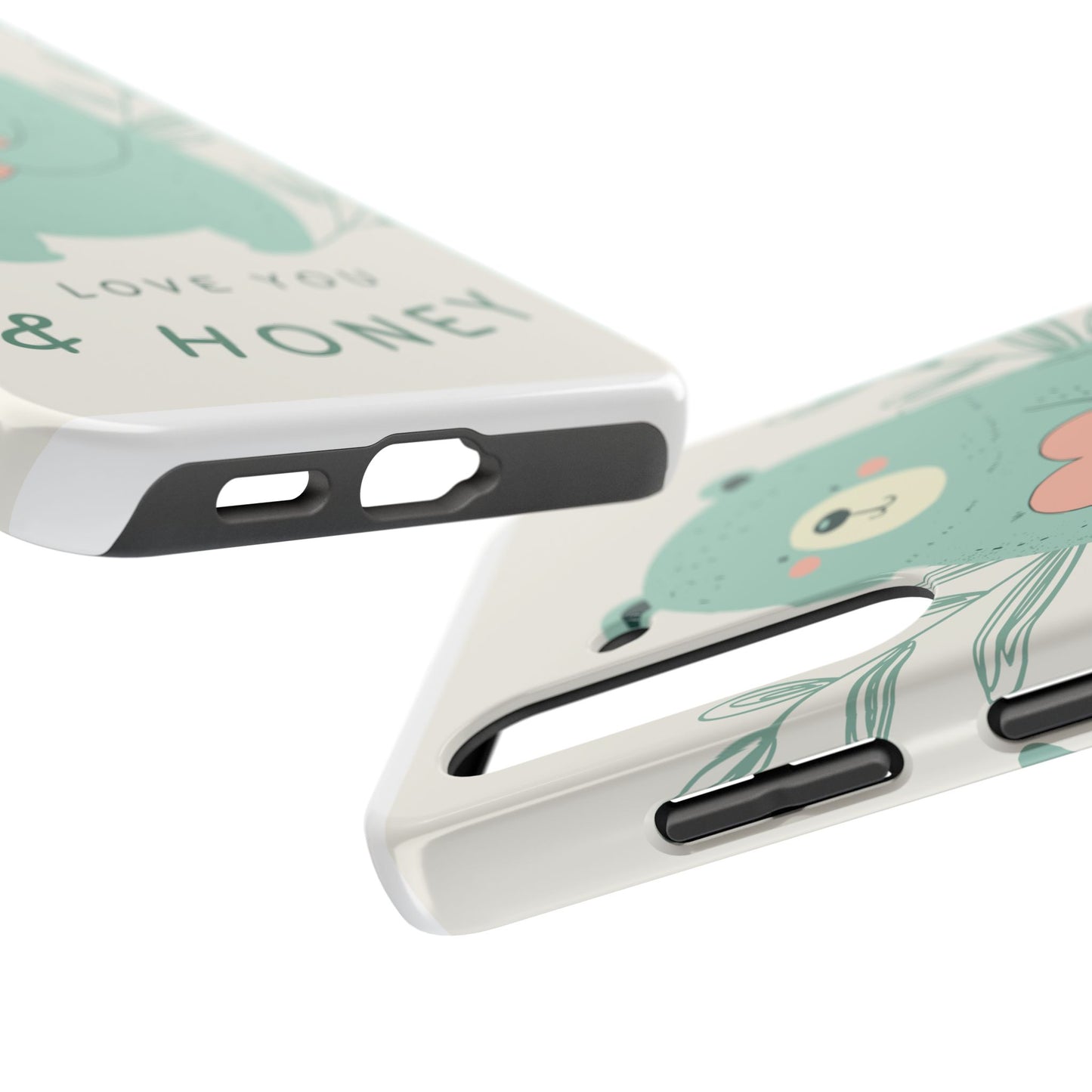 Tough Phone Cases Featuring "I Love You & Honey" – Stylish & Durable Designs