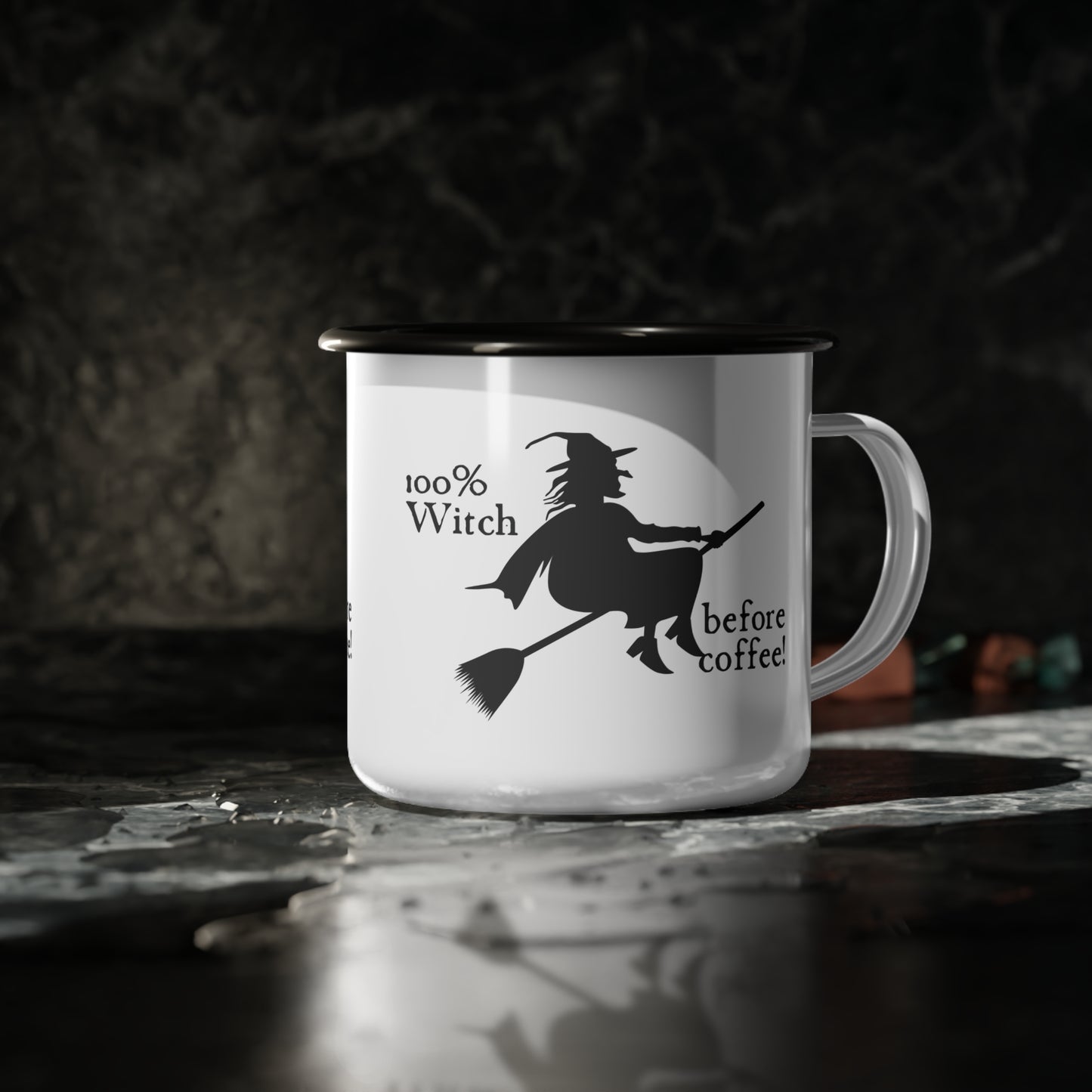 Before Coffee? Definitely a Witch!" – Campfire Mug