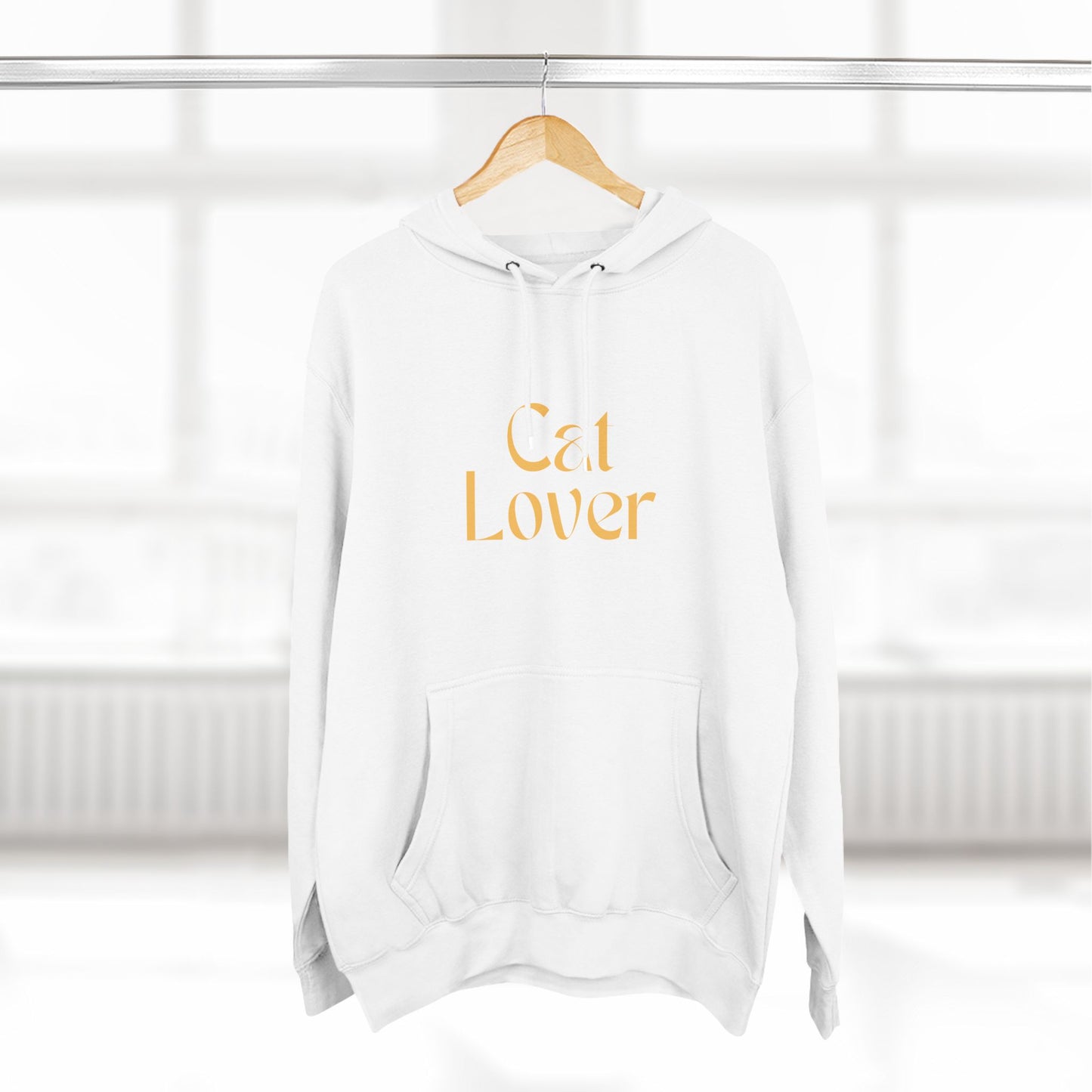 Cozy Three-Panel Fleece Hoodie – Perfect for Cat Lovers