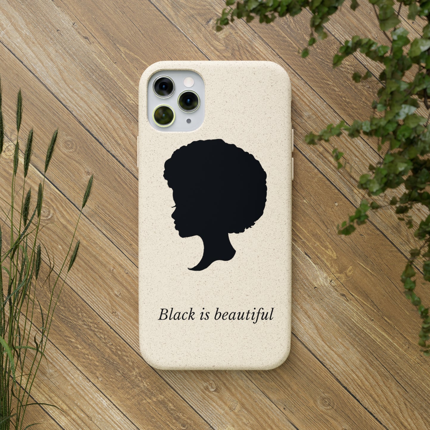 Eco-Friendly Biodegradable Phone Cases - 'Black is Beautiful' | Sustainable & Stylish