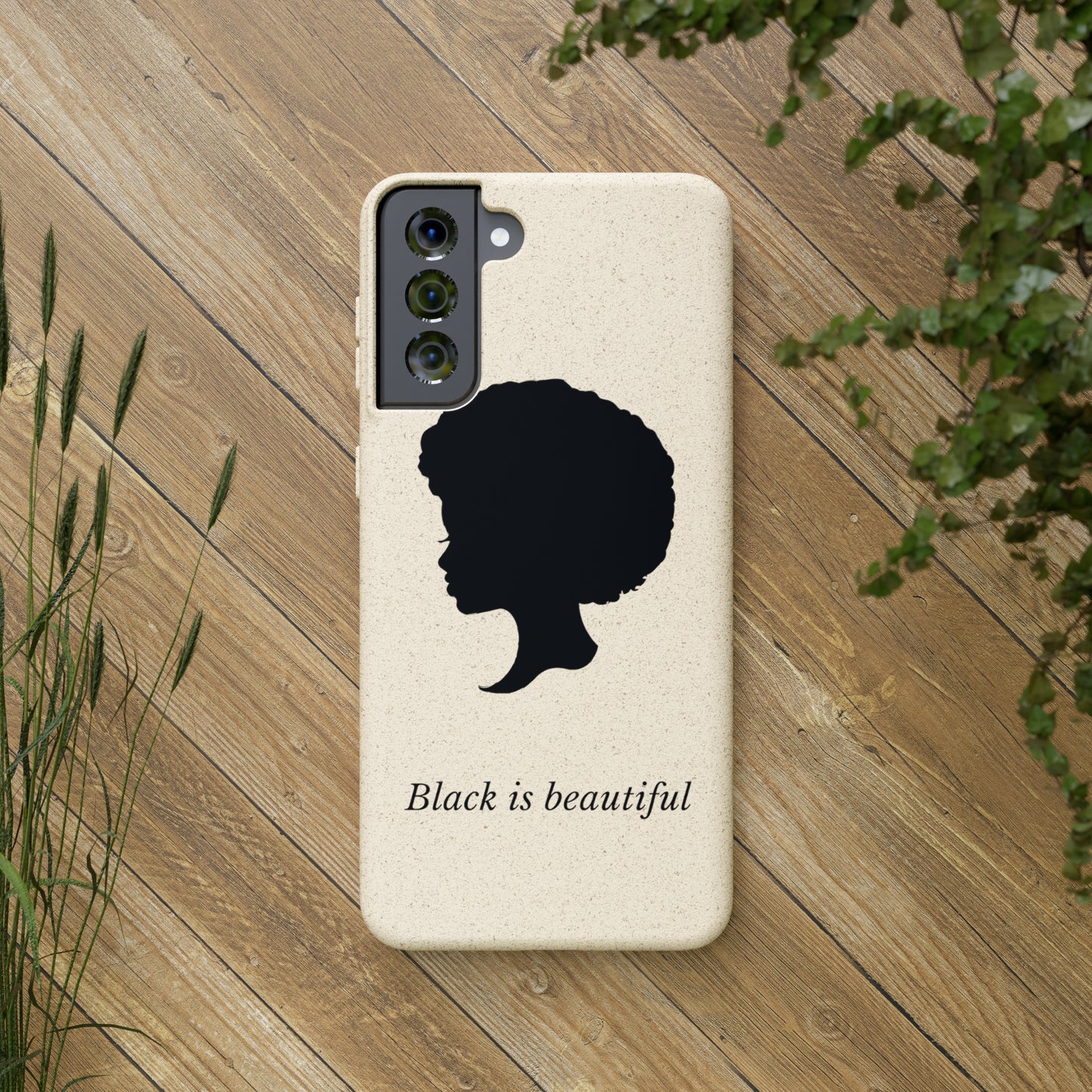 Eco-Friendly Biodegradable Phone Cases - 'Black is Beautiful' | Sustainable & Stylish