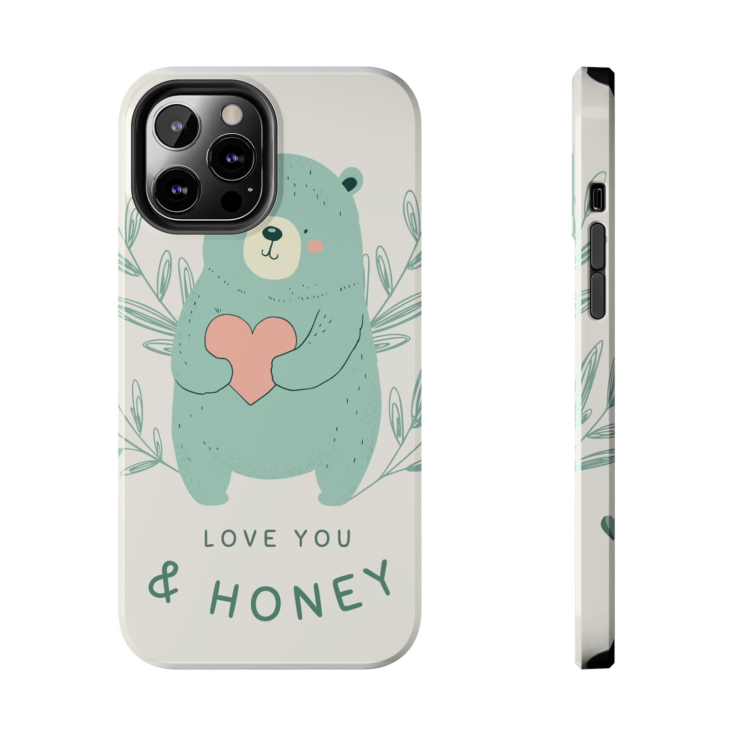 Tough Phone Cases Featuring "I Love You & Honey" – Stylish & Durable Designs