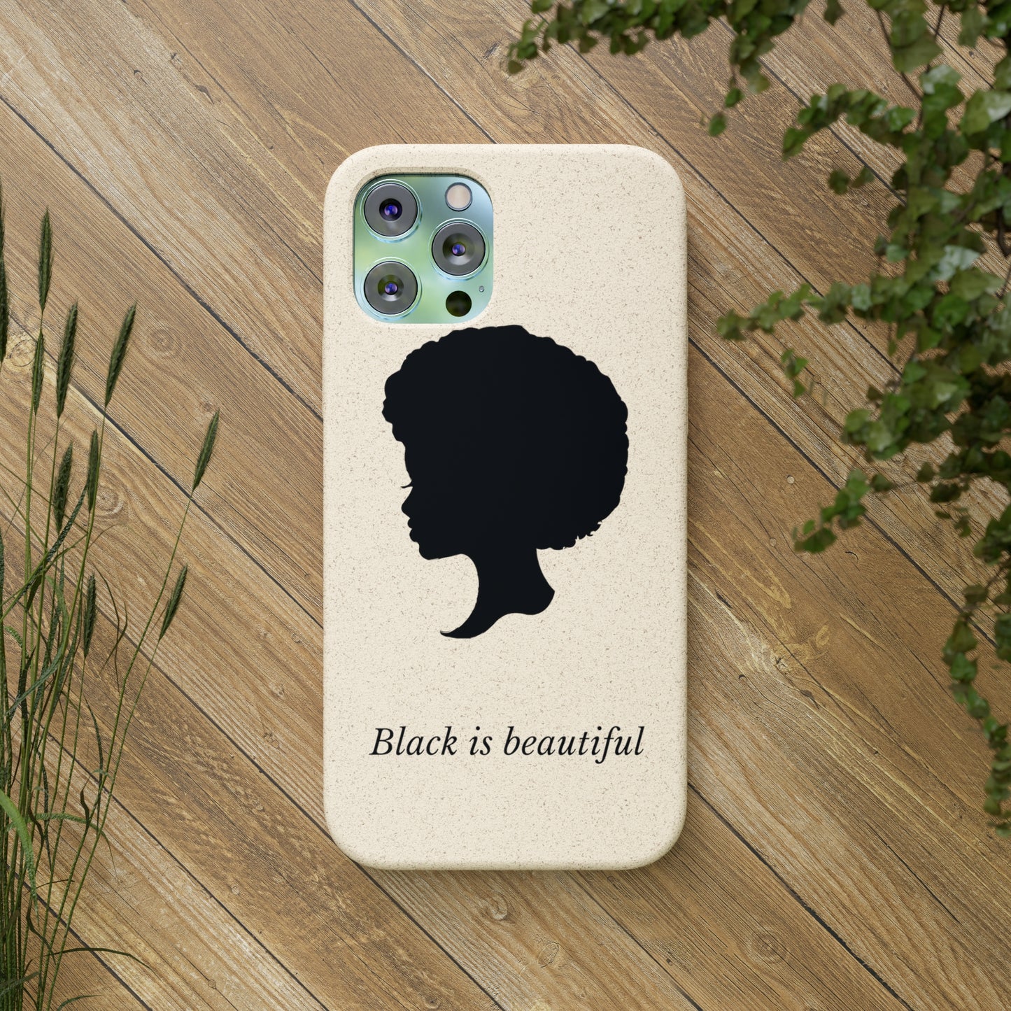 Eco-Friendly Biodegradable Phone Cases - 'Black is Beautiful' | Sustainable & Stylish