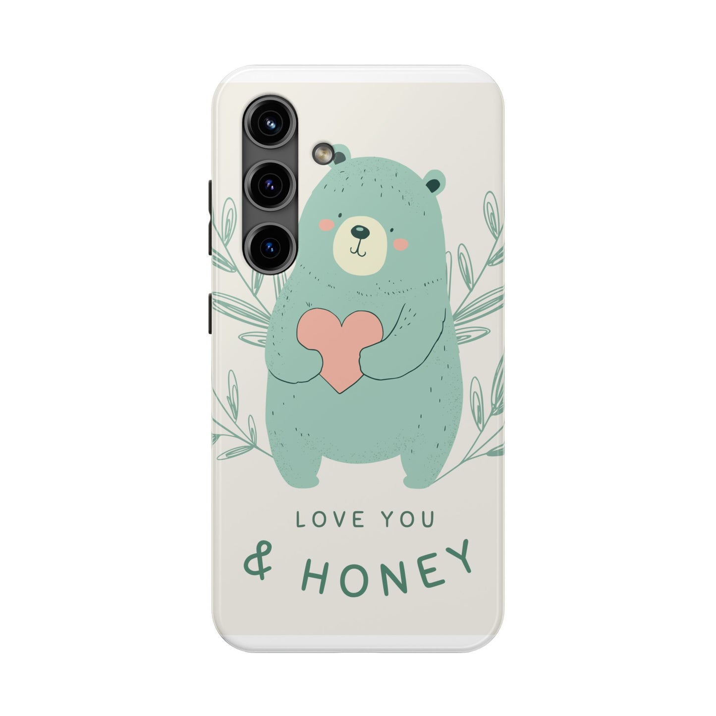 Tough Phone Cases Featuring "I Love You & Honey" – Stylish & Durable Designs