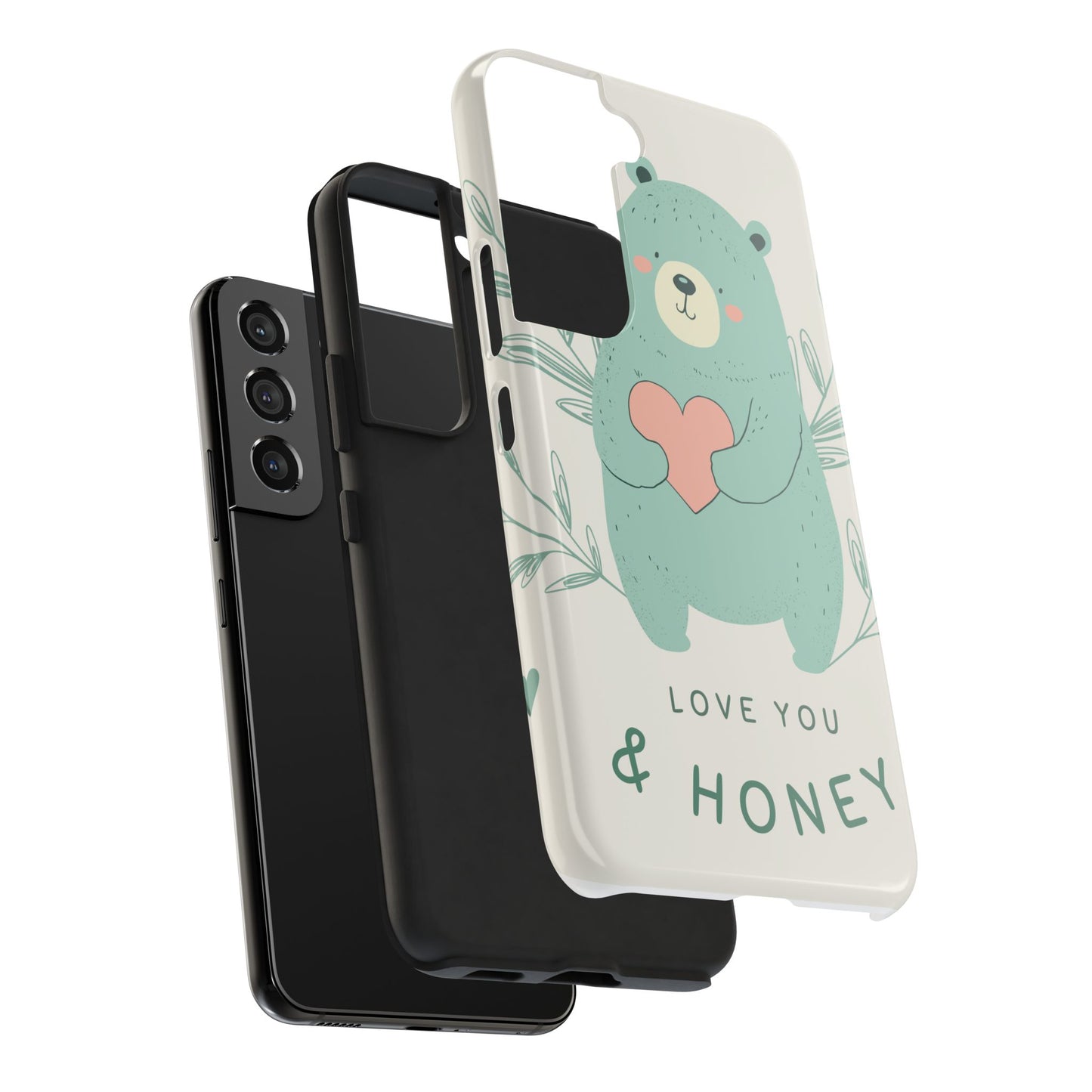 Tough Phone Cases Featuring "I Love You & Honey" – Stylish & Durable Designs