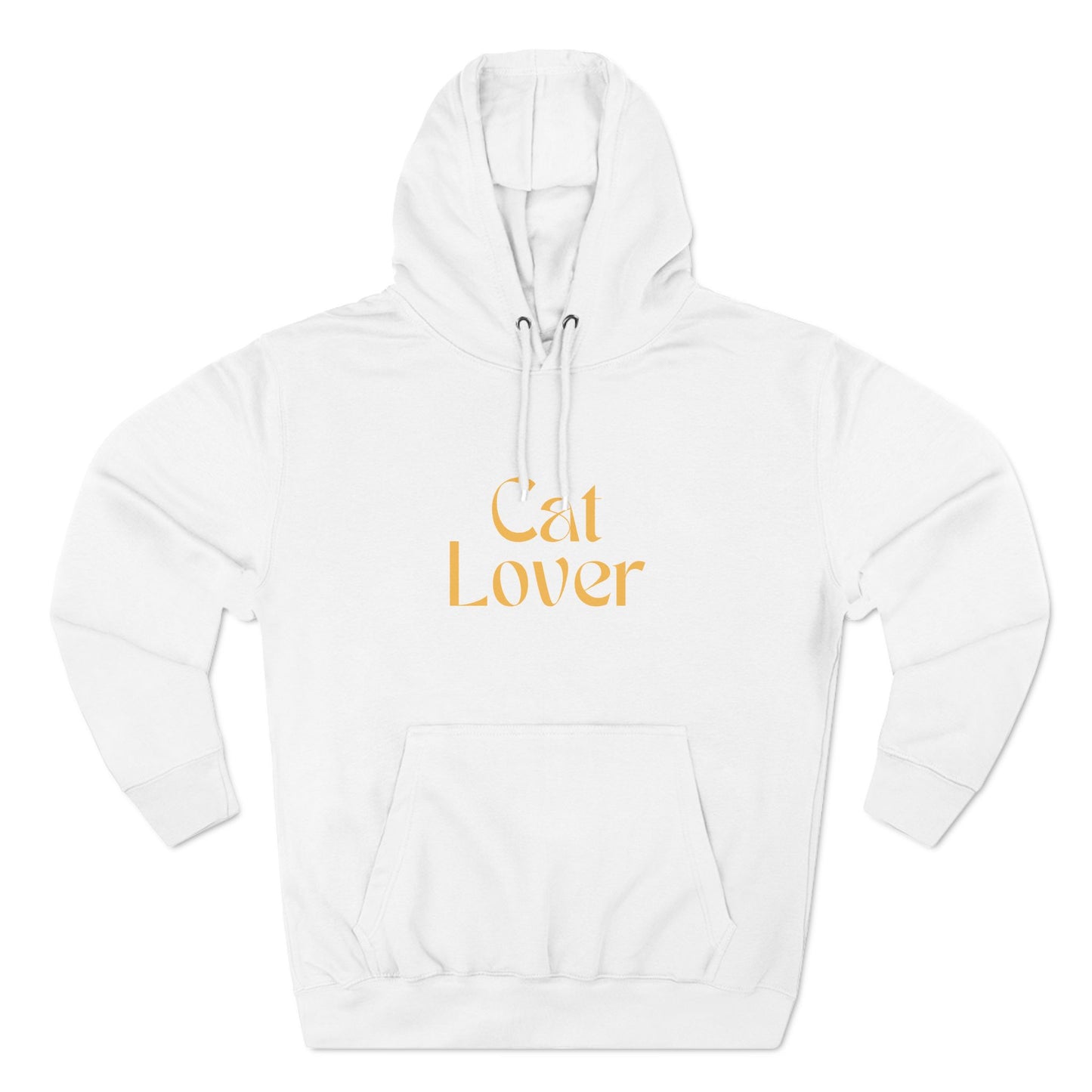 Cozy Three-Panel Fleece Hoodie – Perfect for Cat Lovers