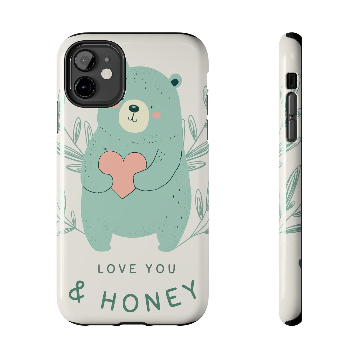 Tough Phone Cases Featuring "I Love You & Honey" – Stylish & Durable Designs