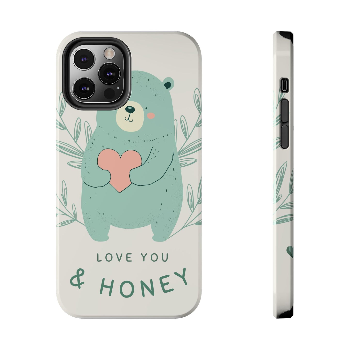 Tough Phone Cases Featuring "I Love You & Honey" – Stylish & Durable Designs