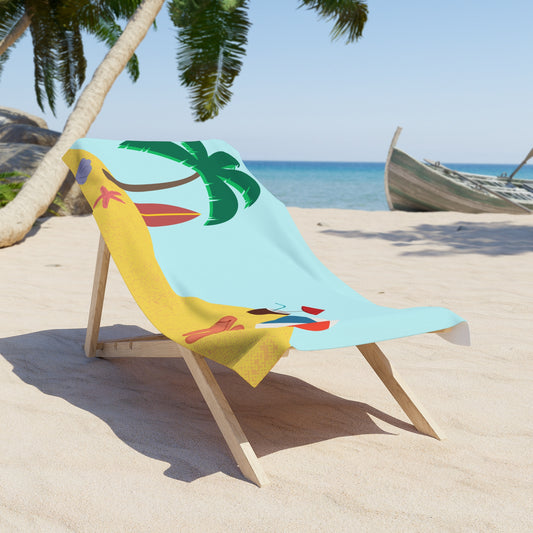 Tropical Paradise Beach Towel – Vibrant & Soft