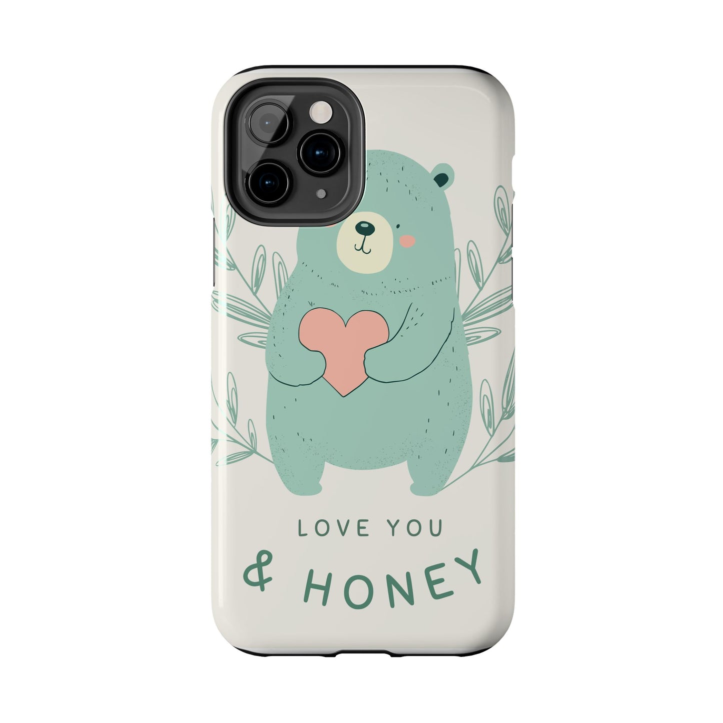 Tough Phone Cases Featuring "I Love You & Honey" – Stylish & Durable Designs