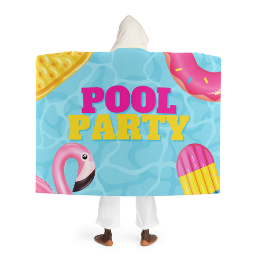 Pool Party Oversized Hooded Blanket – Stay Warm in Style